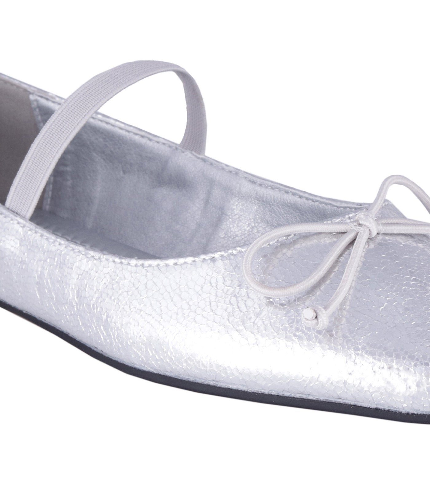 Myra Flat Shoes Silver Metallic