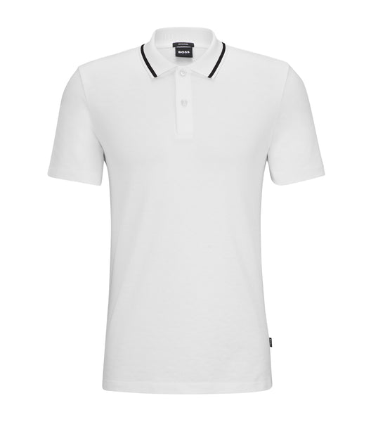 boss white polo