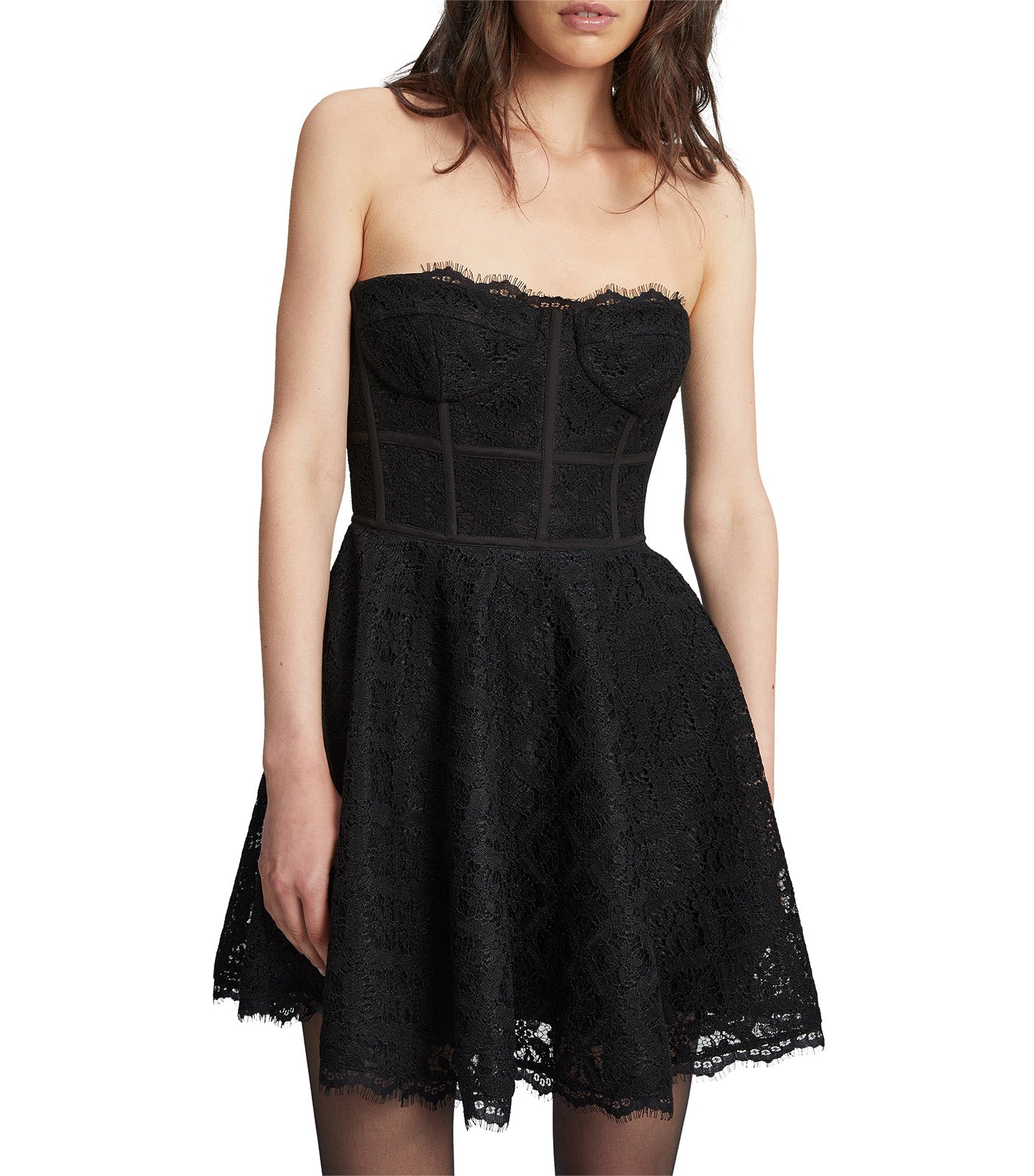Skylar Lace Mini Dress Black