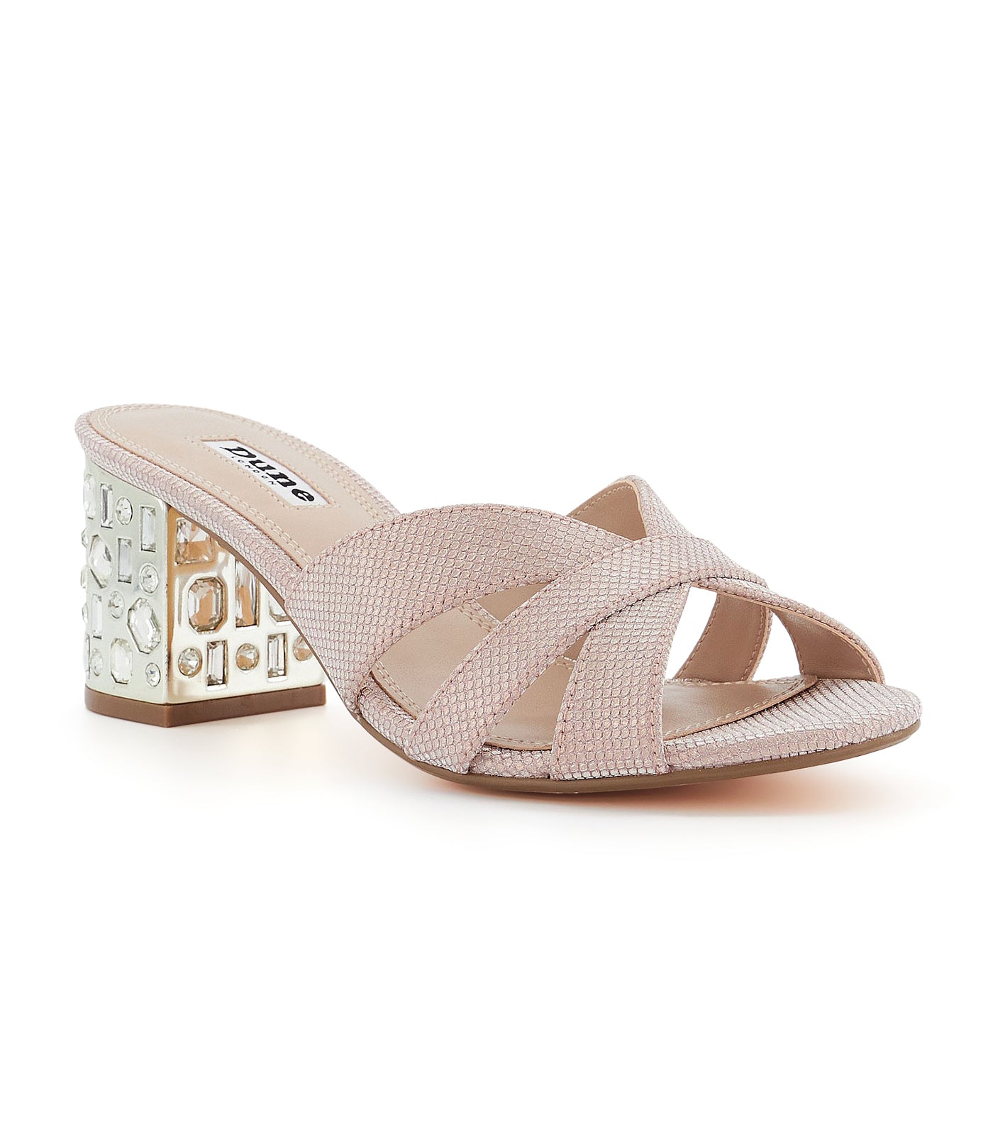 Head Over Heels By Dune Mora Rose Gold Barely There Heeled Sandals, $64 |  Asos | Lookastic