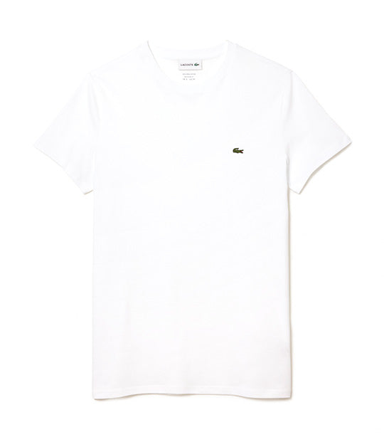 Men's Crew Neck Pima Cotton Jersey T-shirt White
