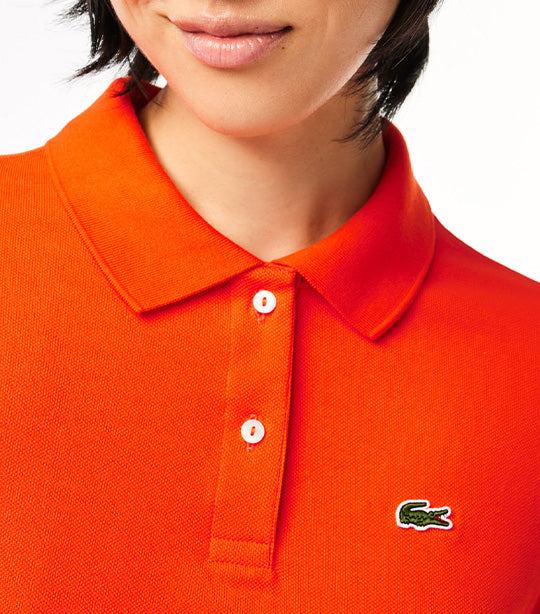 Women's Lacoste Regular Fit Soft Cotton Petit Piqué Polo Shirt Sunrise