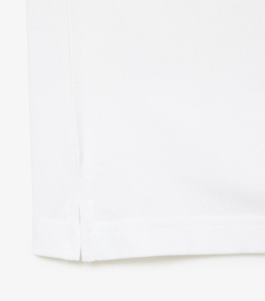 Slim Fit Stretch Piqué Polo Shirt White