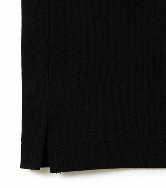 Slim Fit Stretch Piqué Polo Shirt Black