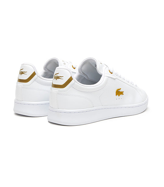 Men’s Carnaby Gold Croc Leather Sneakers White/Gold