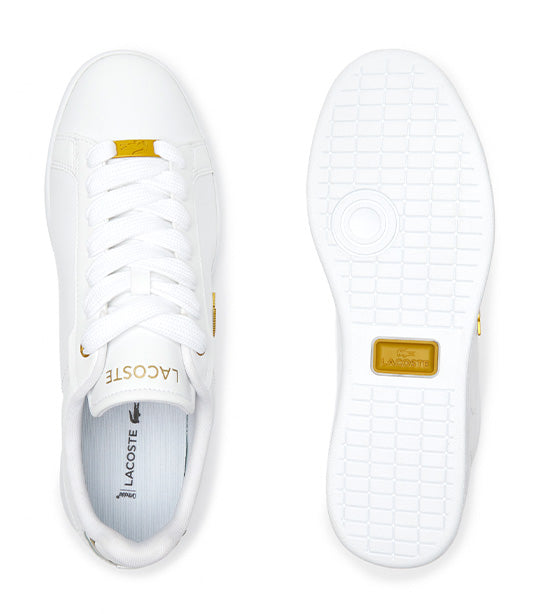 Men’s Carnaby Gold Croc Leather Sneakers White/Gold