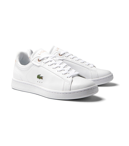 Lacoste women hot sale white trainers