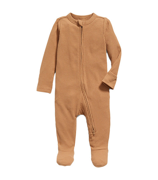 Unisex Sleep & Play 2-Way-Zip Footed One-Piece for Baby Acacia