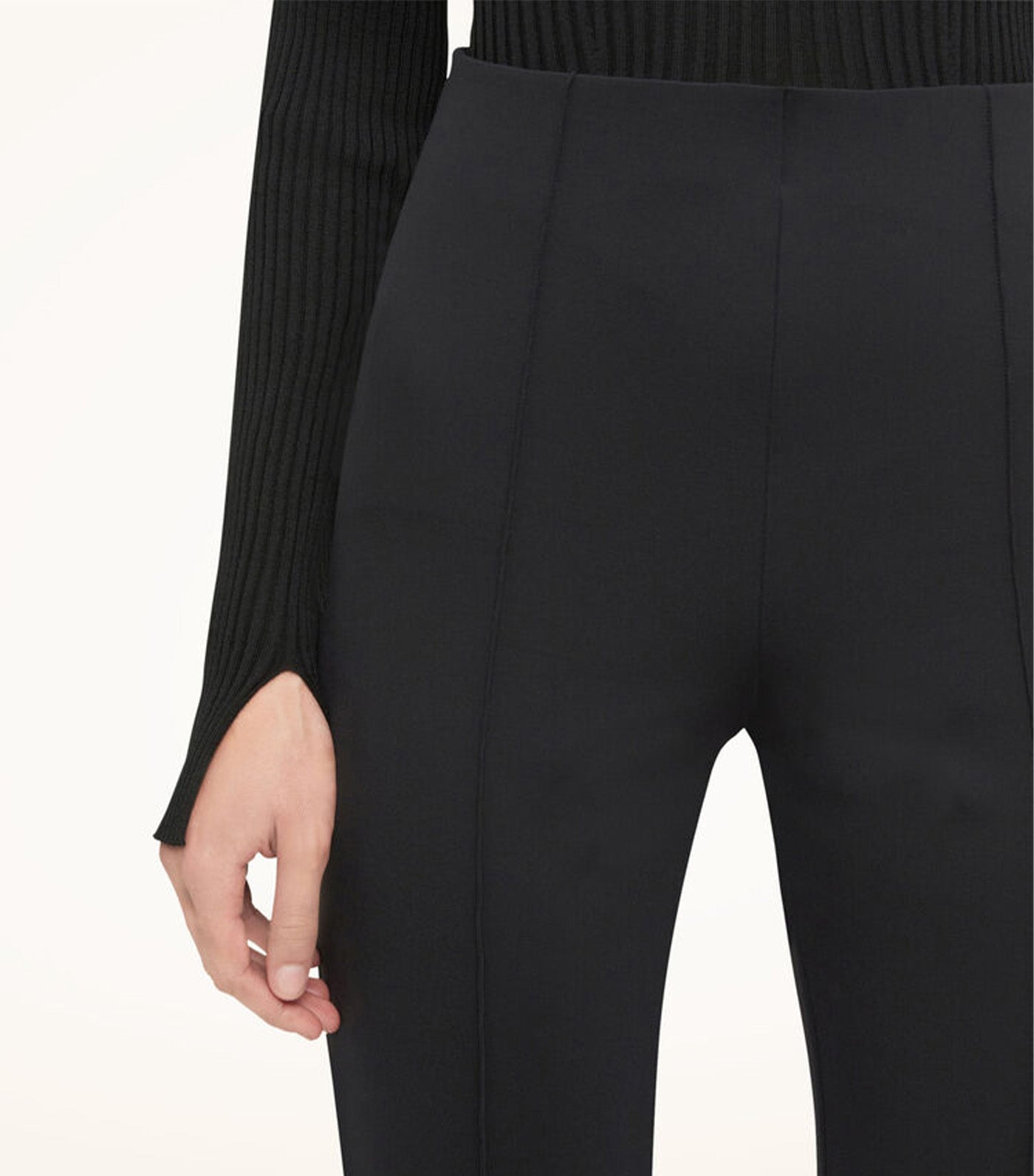 Intricate Sheer Pattern C&S Trousers Black