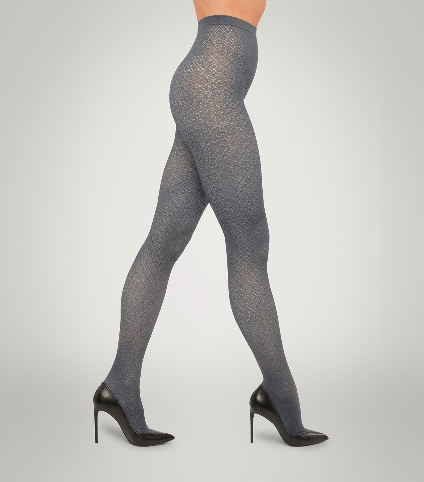 Pattern Tights Soft Pewter