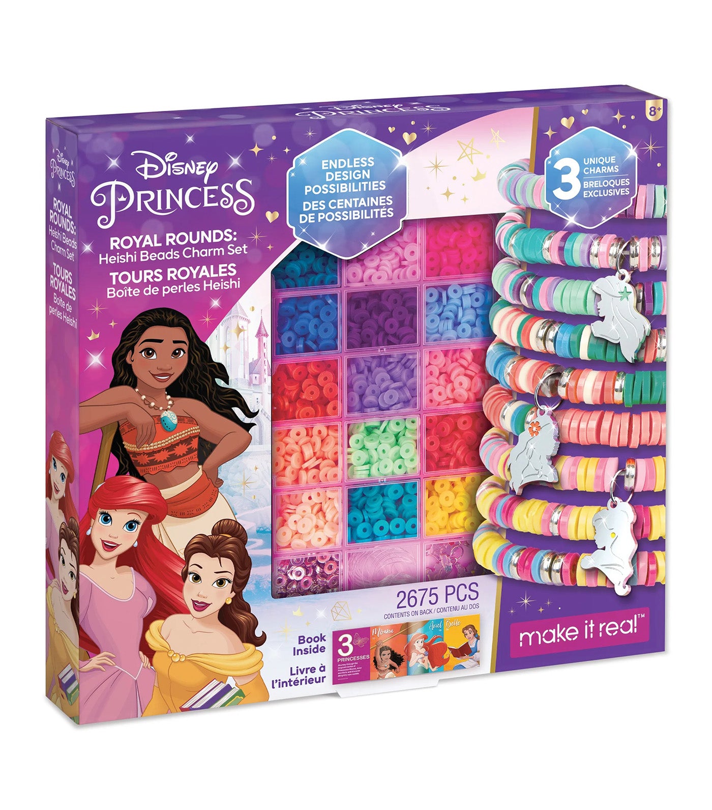 Disney Princess Royal Rounds: Heishi Beads Charm Set