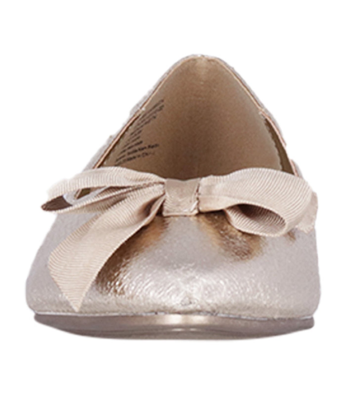 Lily Bow Flats Gold Crackle