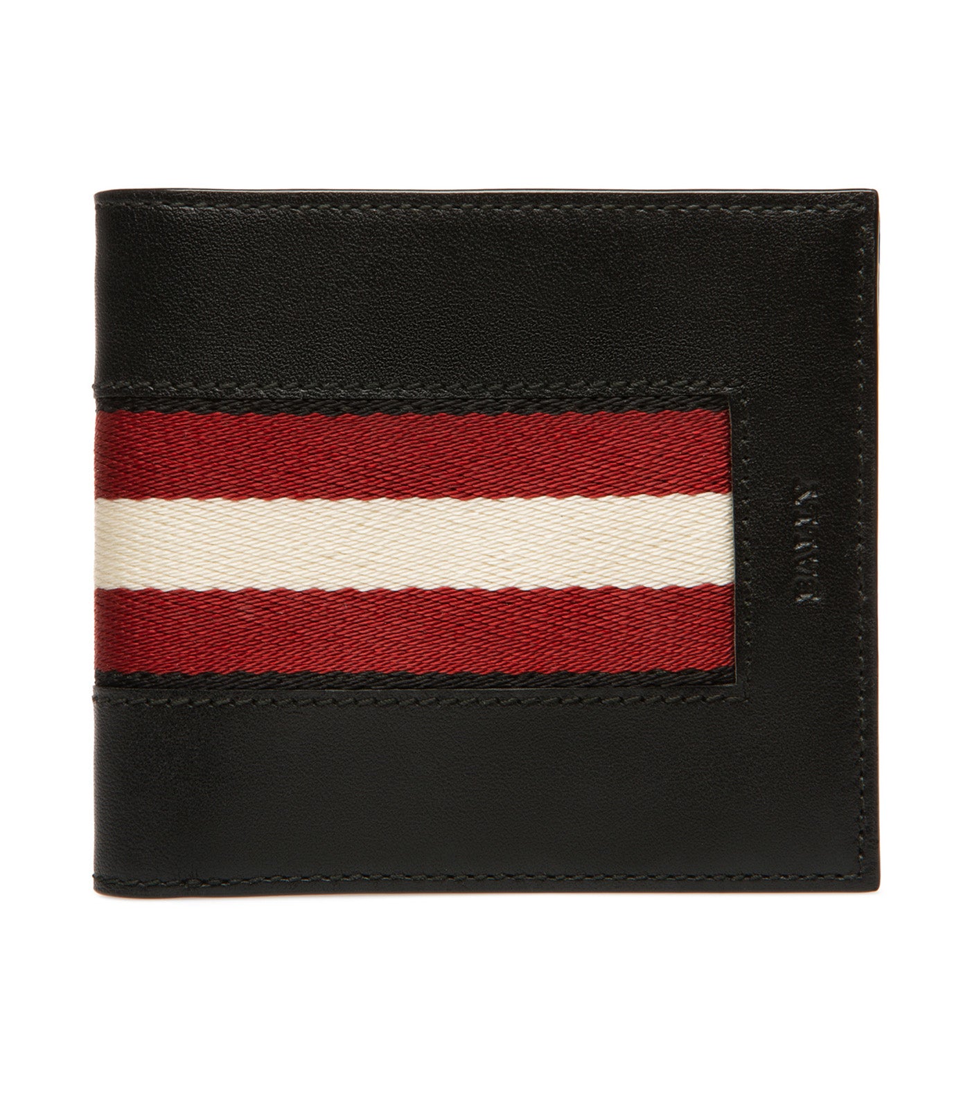 Bally men's brasai discount leather wallet in black