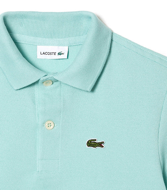 Kids' Lacoste Petit Piqué Polo Shirt Pastille Mint