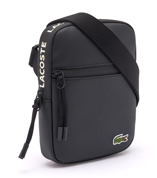  Lacoste Men's Mens Pvc Flat Crossover Bag Cross Body, Noir, One  Size US : Clothing, Shoes & Jewelry