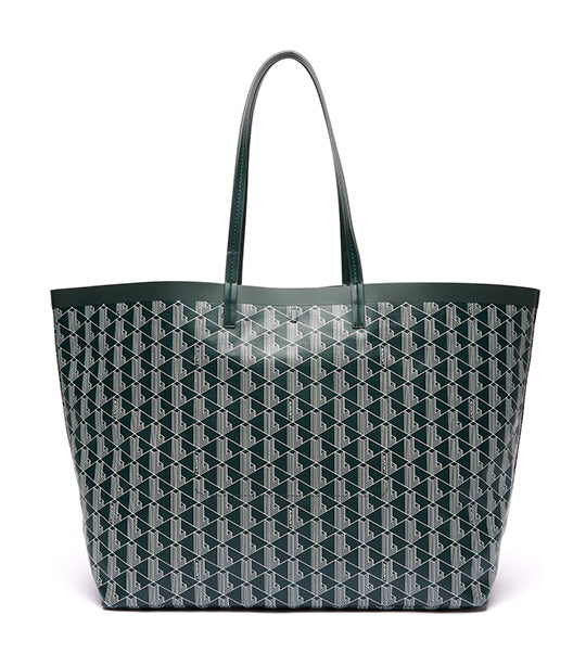 Zely Coated Canvas Large Tote Mono Sinople Farine