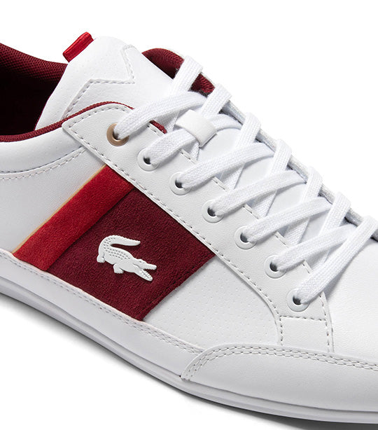 Lacoste burgundy clearance shoes