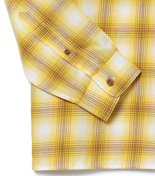 Cotton/Wool Blend Checked Shirt Cookie/Multicolor