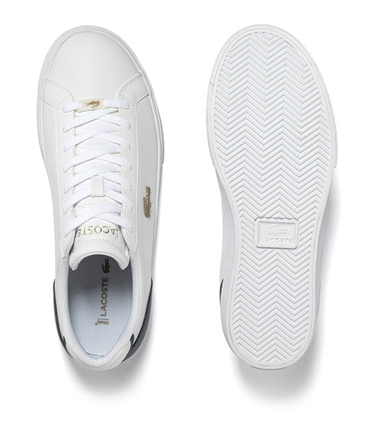 Men's Lacoste Lerond Pro Leather Trainers White/Navy