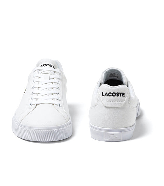 Men's Lacoste Lerond Pro Baseline Leather Trainers White/White