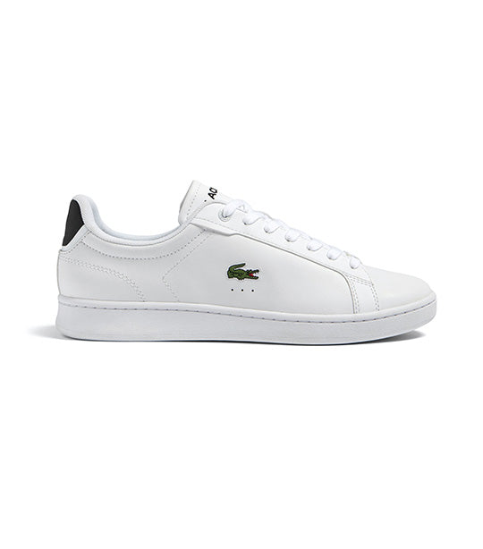 Men's Lacoste Carnaby Pro Leather Heel Pop Trainers White/Black