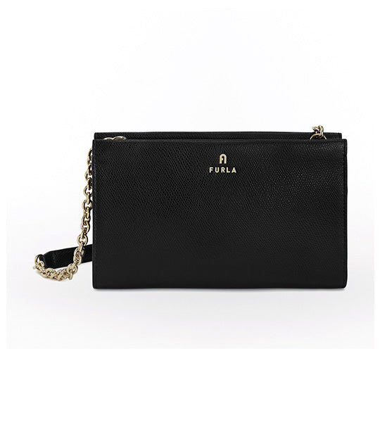 Furla cheap black clutch