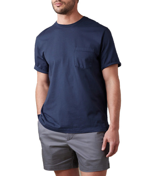 Authentic SUPIMA® T-Shirt Faded Navy