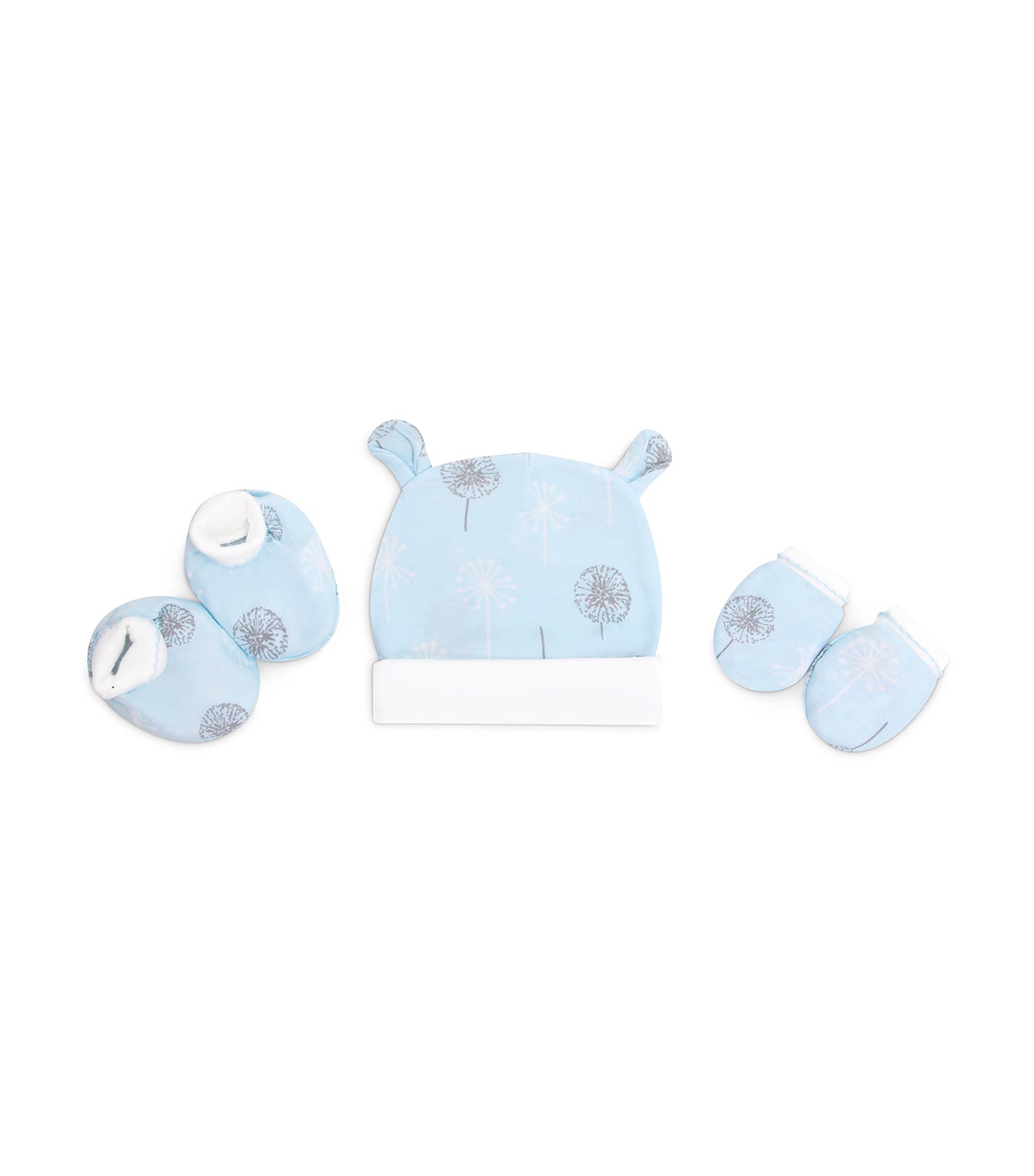 3 Piece Newborn Set - Beanie, Booties, Mittens