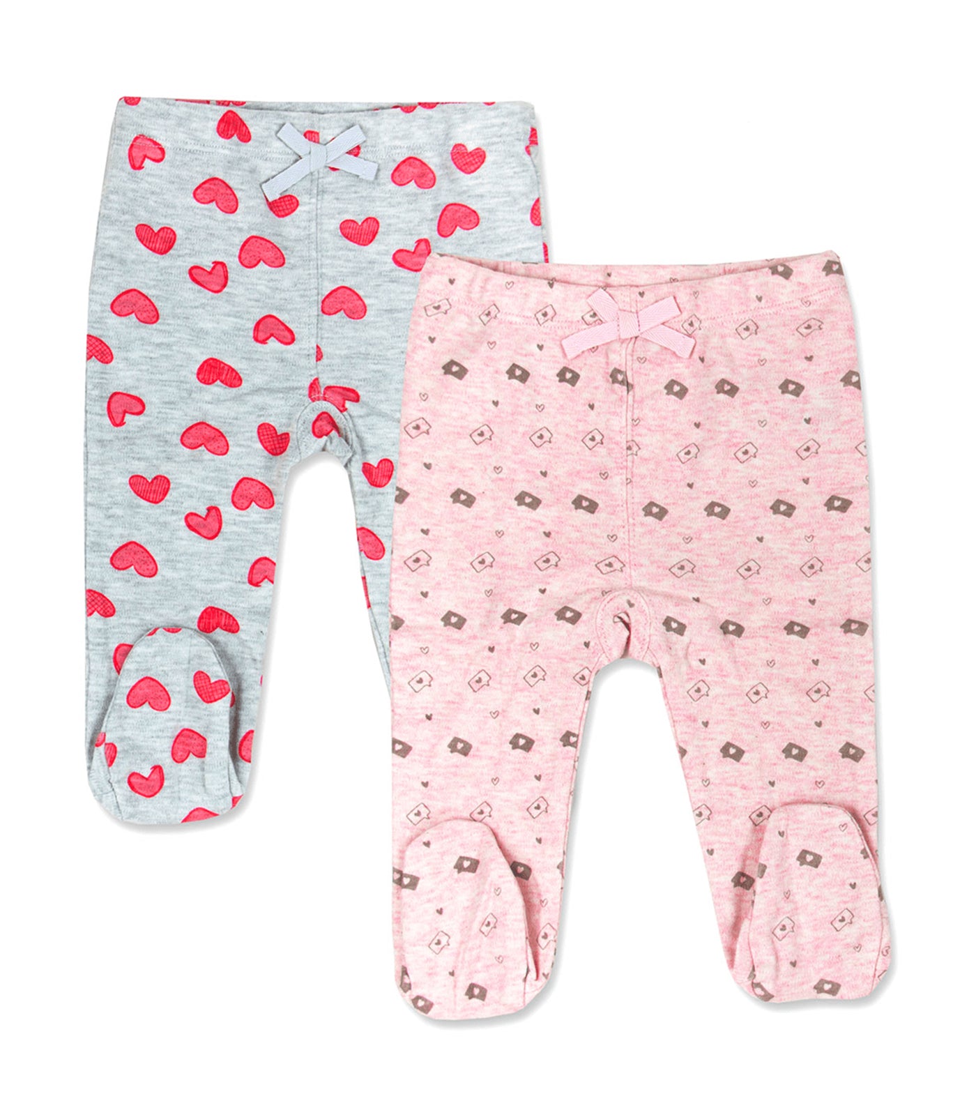 2-Pack Footed Leggings