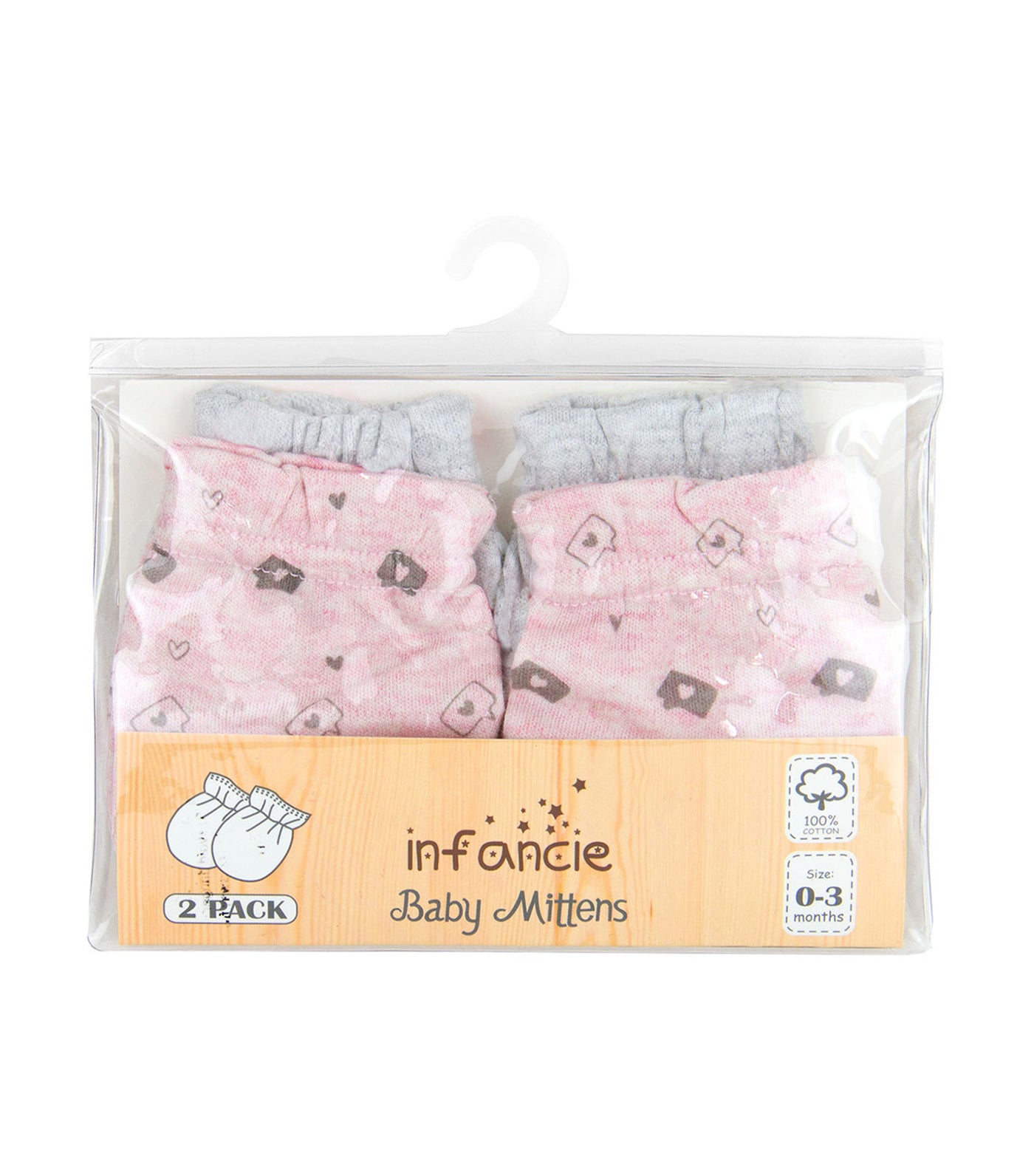 2-Pack Baby Mittens