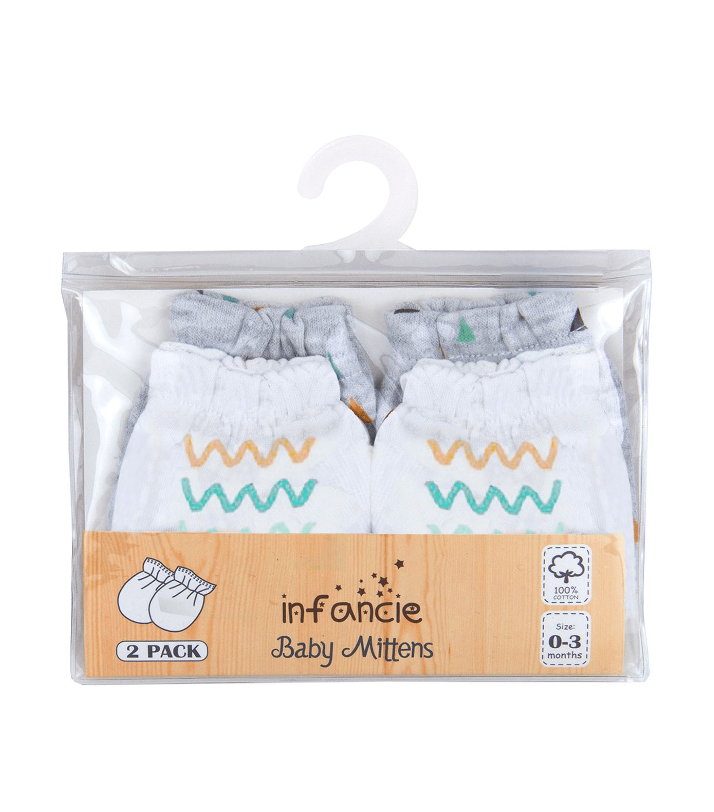 2-Pack Baby Mittens