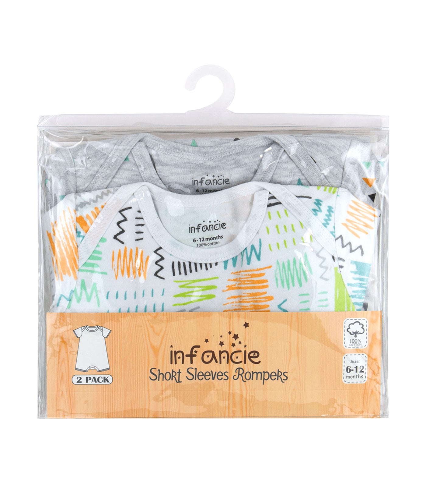 2-Pack Short Sleeves Rompers