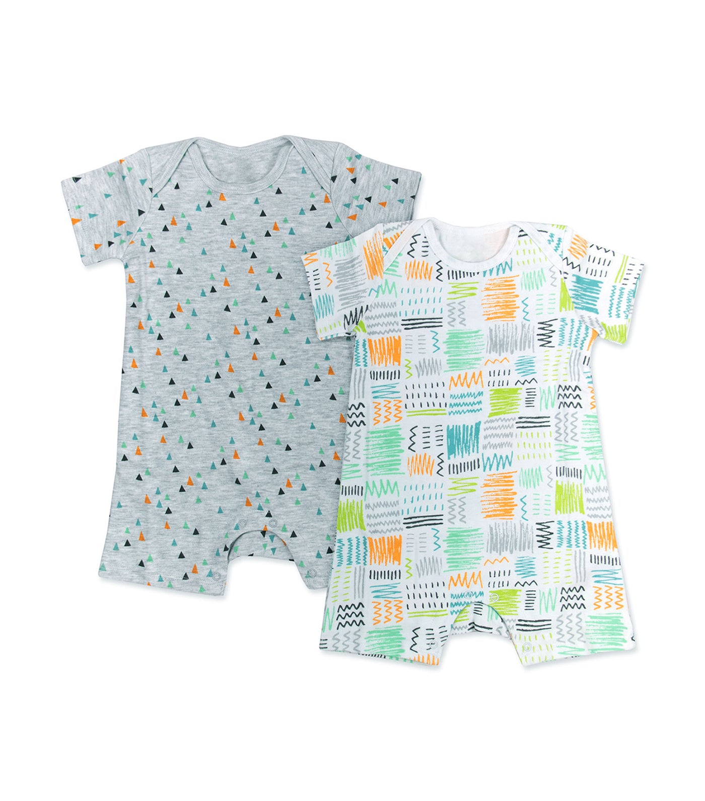 2-Pack Short Sleeves Rompers
