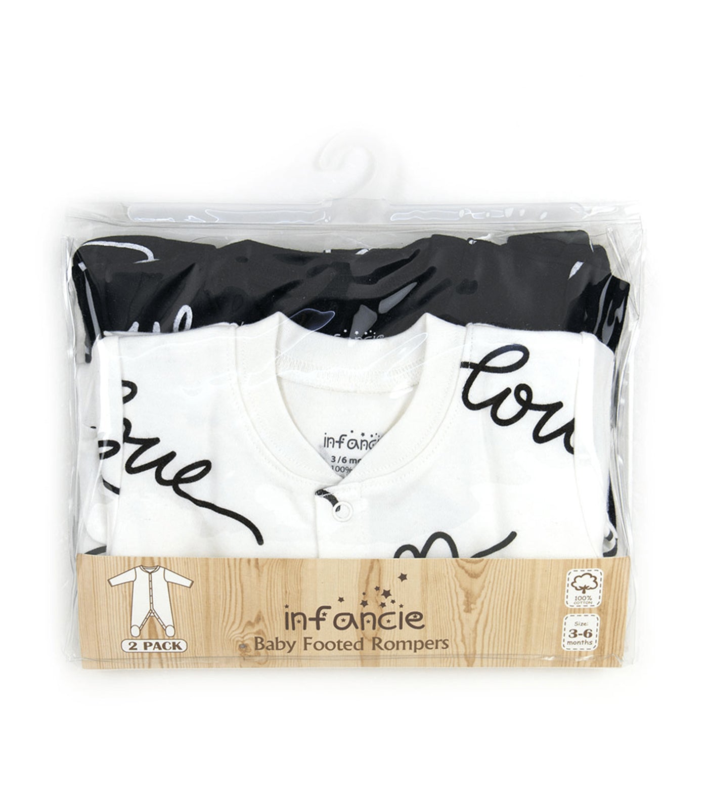 2-Pack Babygrower Rompers