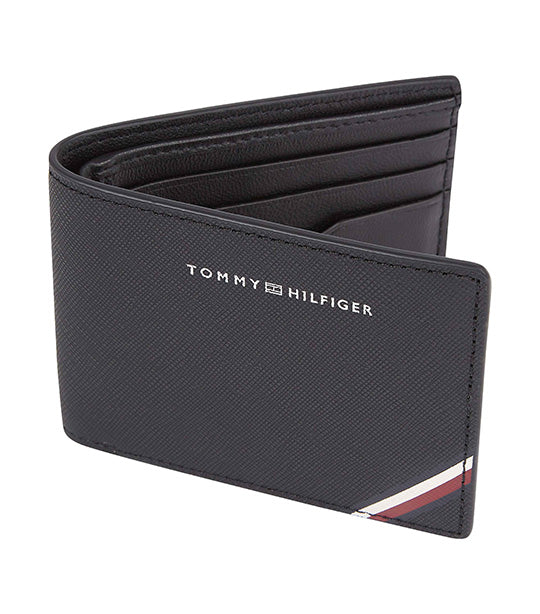 Tommy Hilfiger Men\'s Central Mini Credit Card Wallet Black