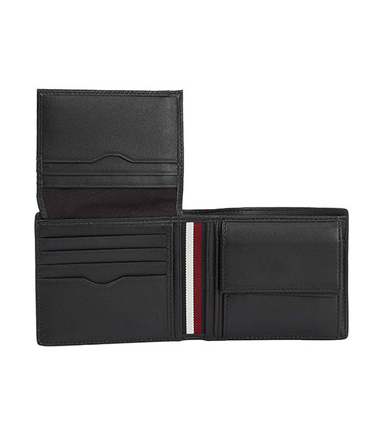Men's Central CC Flap And Coin Wallet Black