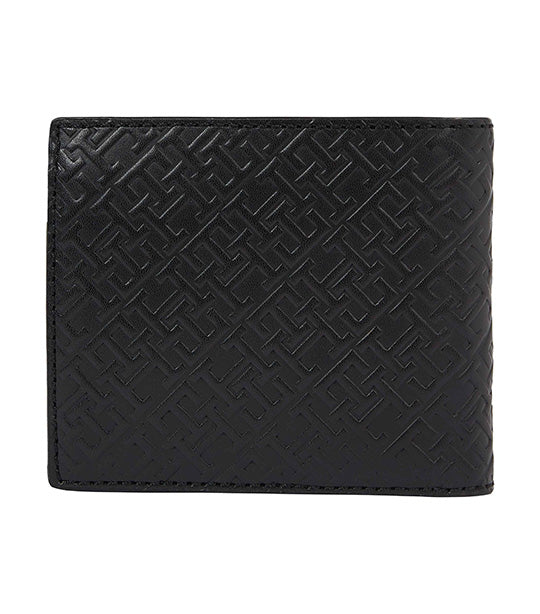 Men's Monogram Leather CC & Coin Wallet Black