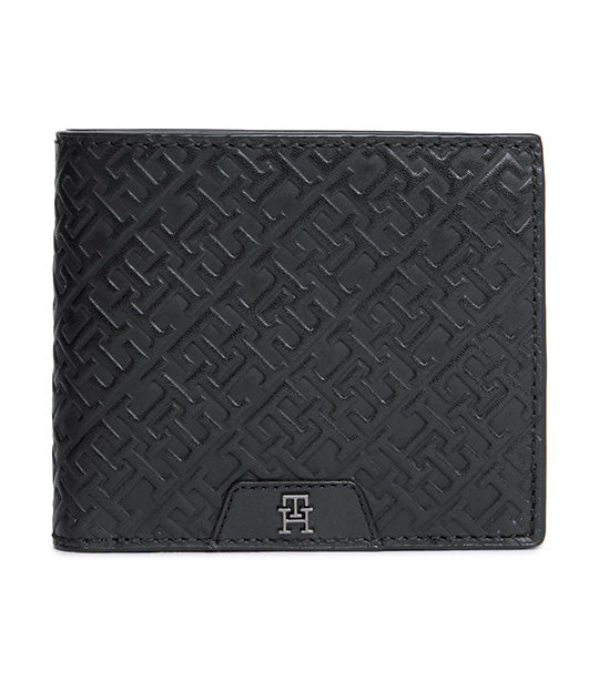 Men's Mono Leather Extra CC & Coin Wallet Black