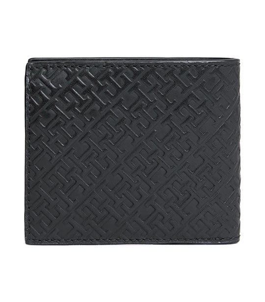 Men's Mono Leather Extra CC & Coin Wallet Black