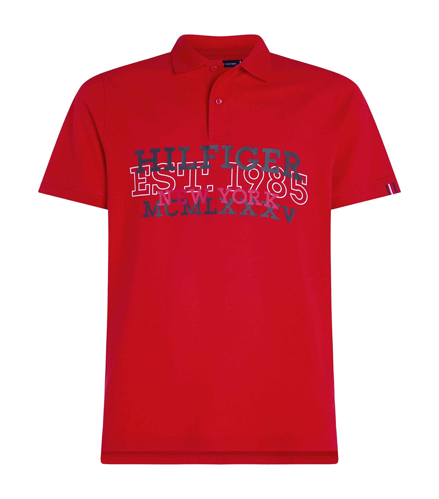 Men's WCC Monotype Check Regular Fit Polo Fireworks