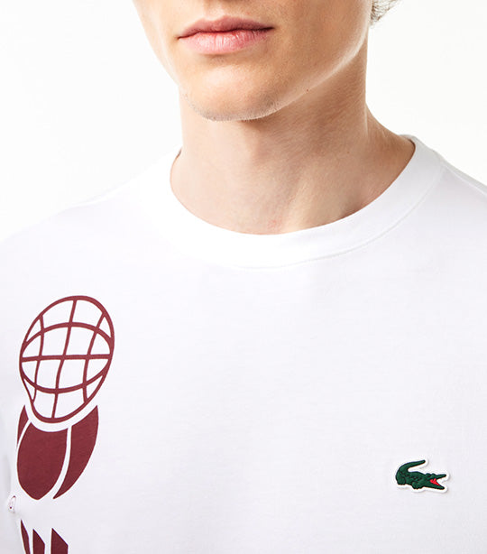 Lacoste Tennis x Daniil Medvedev Regular Fit T-Shirt White
