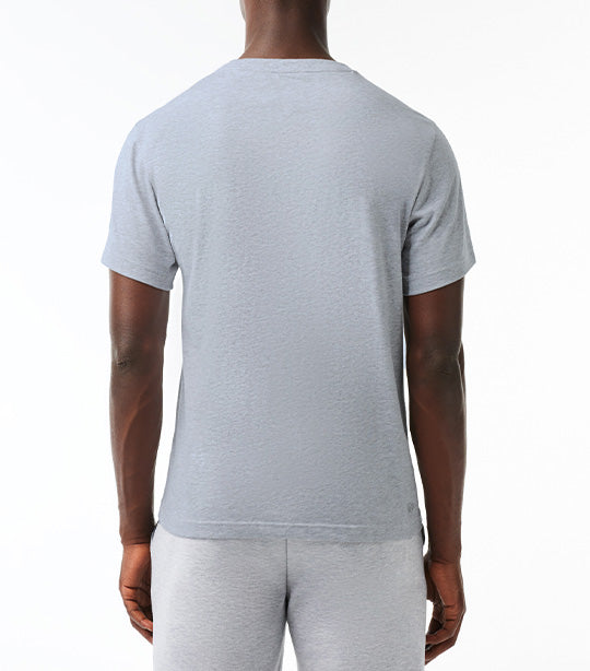 Regular Fit Cotton Sport T-Shirt Silver Chine