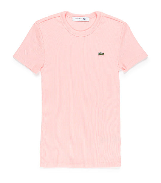 Lacoste Women s Slim Fit Organic Cotton T shirt Cherry Tree