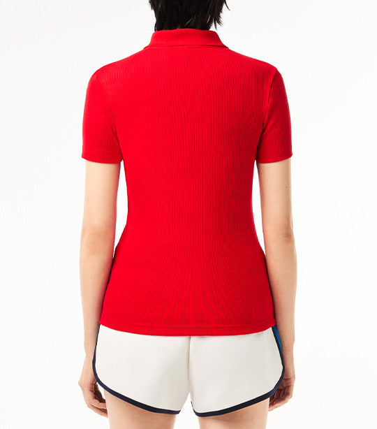 Women’s Organic Cotton Polo Shirt Red