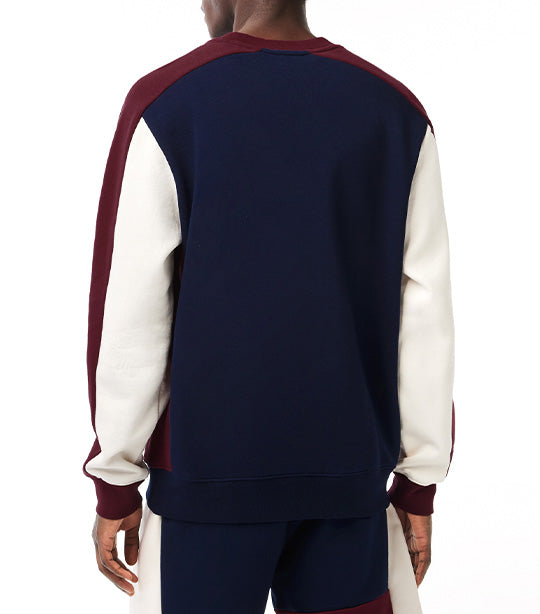 Brushed Fleece Colorblock Sweatshirt Navy Blue/Zin/Zapland