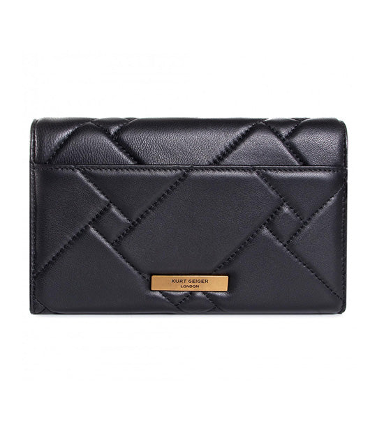 Kensington Quilt Wallet Black