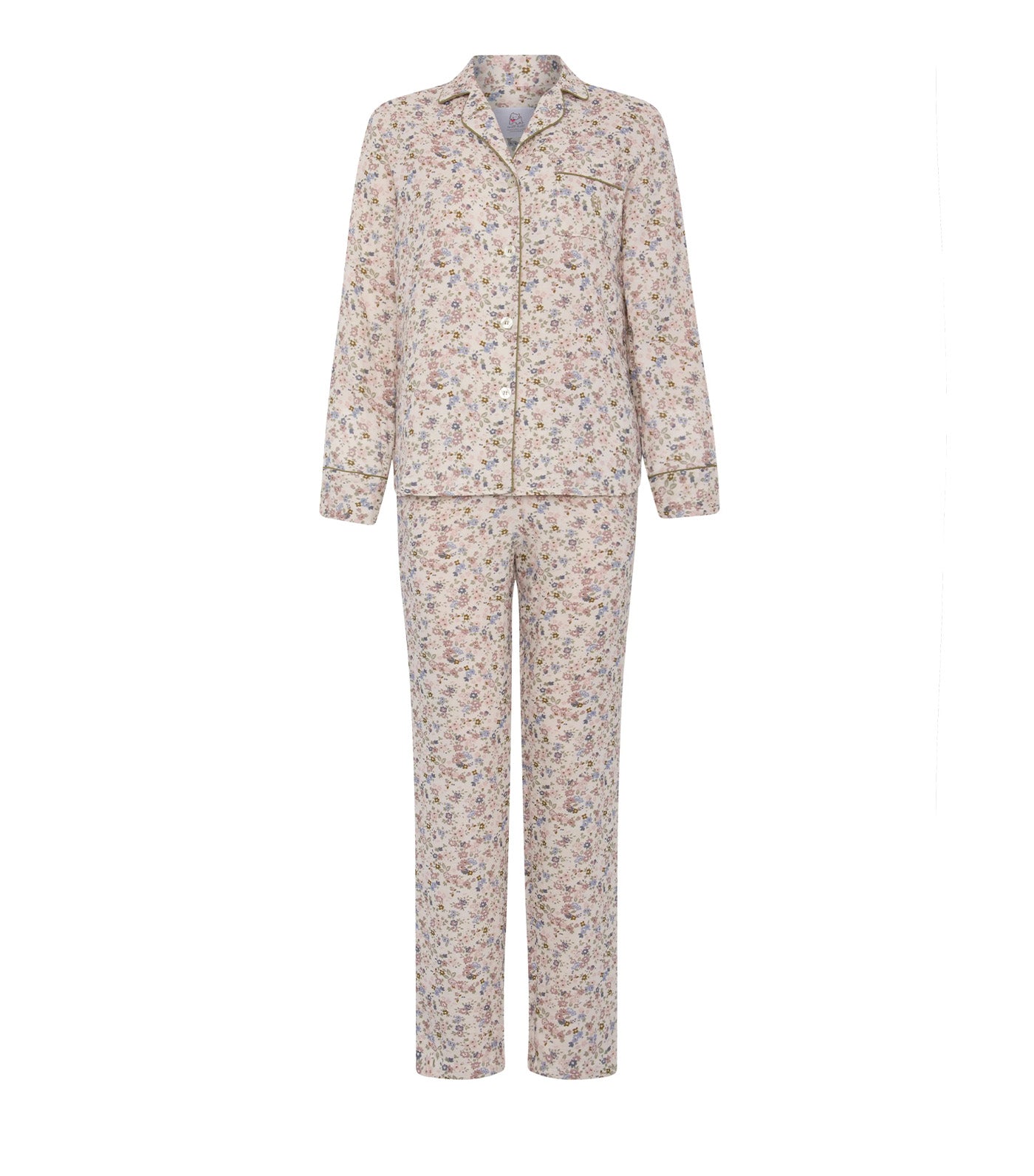 Long Sleeve Pajama Set Floral Multi