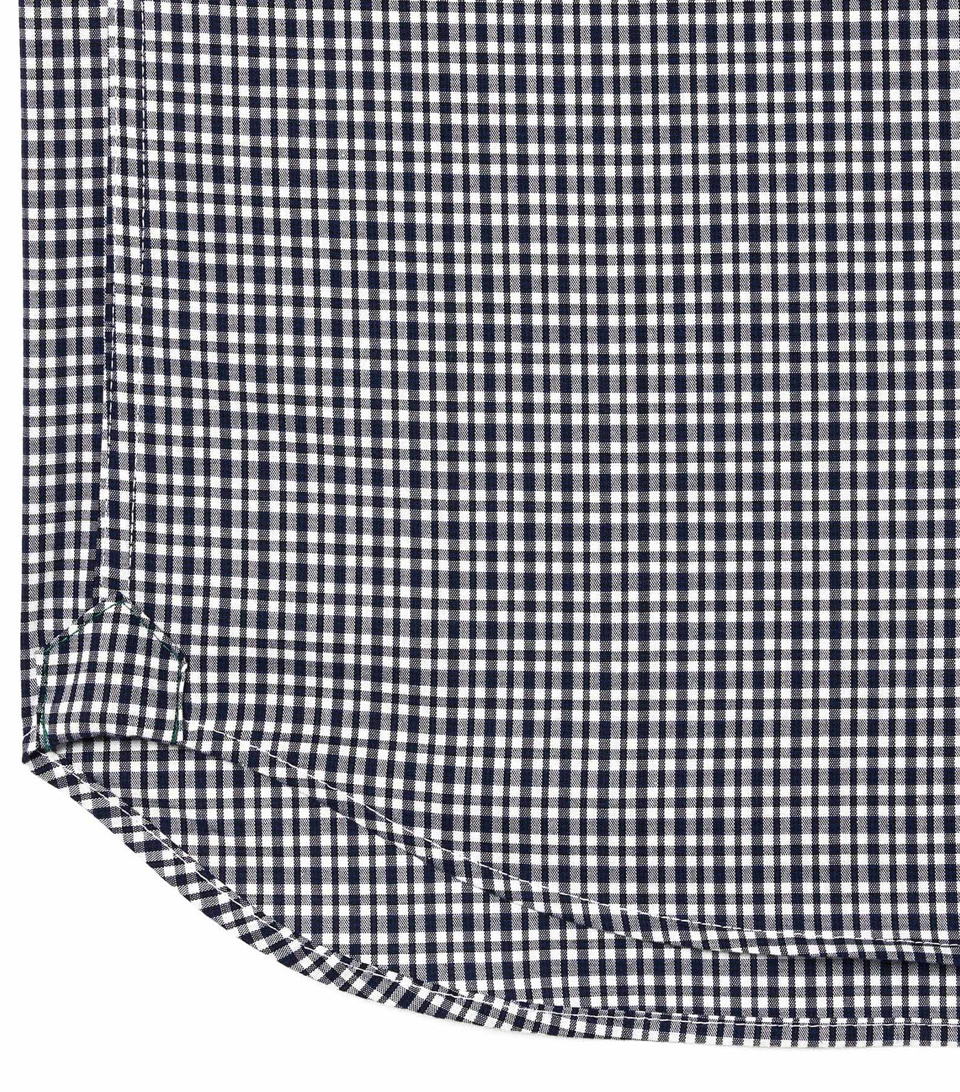 Short Sleeved Checked Poplin Shirt Abysm/Multico