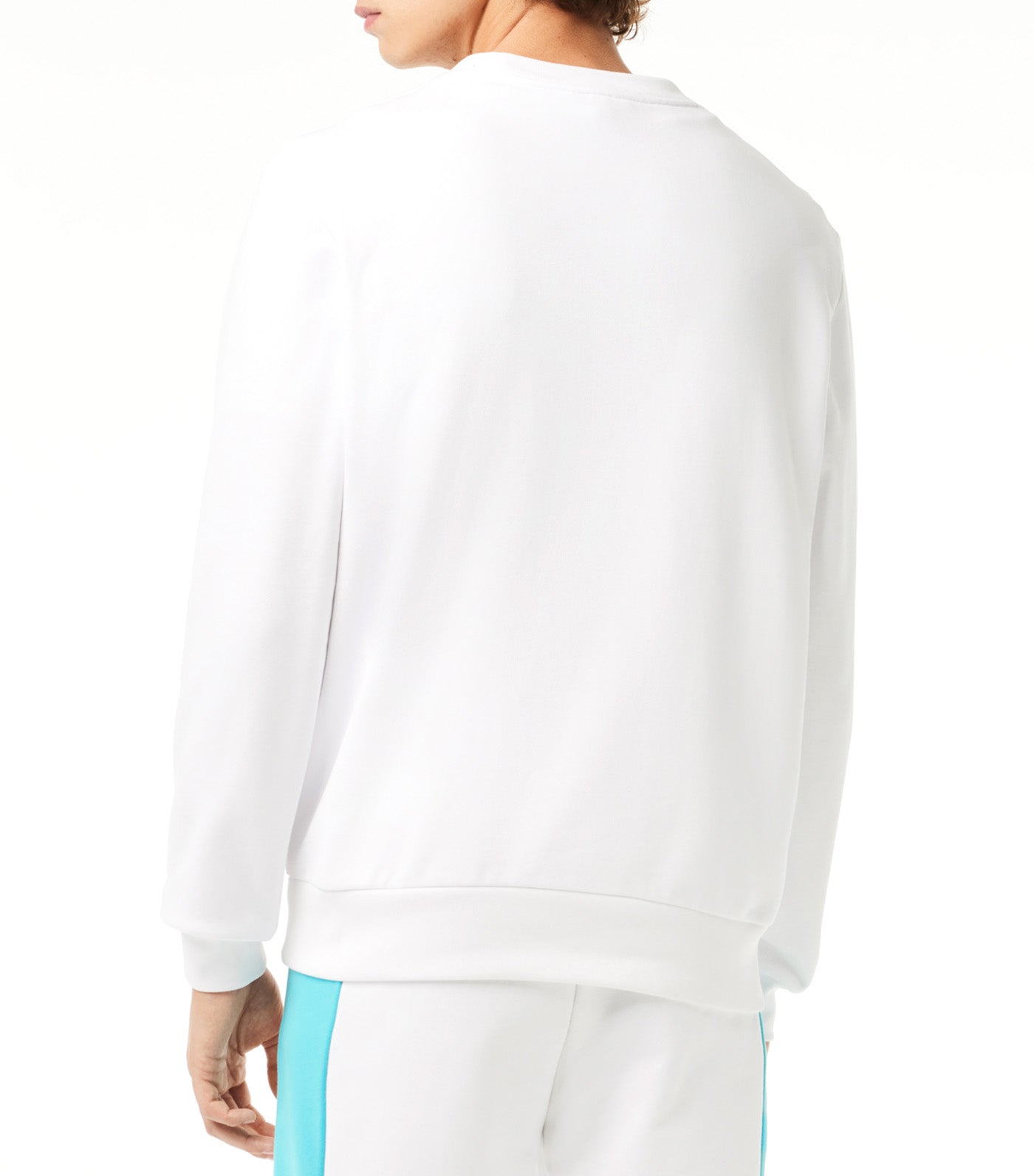 Classic Fit 3D Print Colourblock Sweatshirt White/Cove