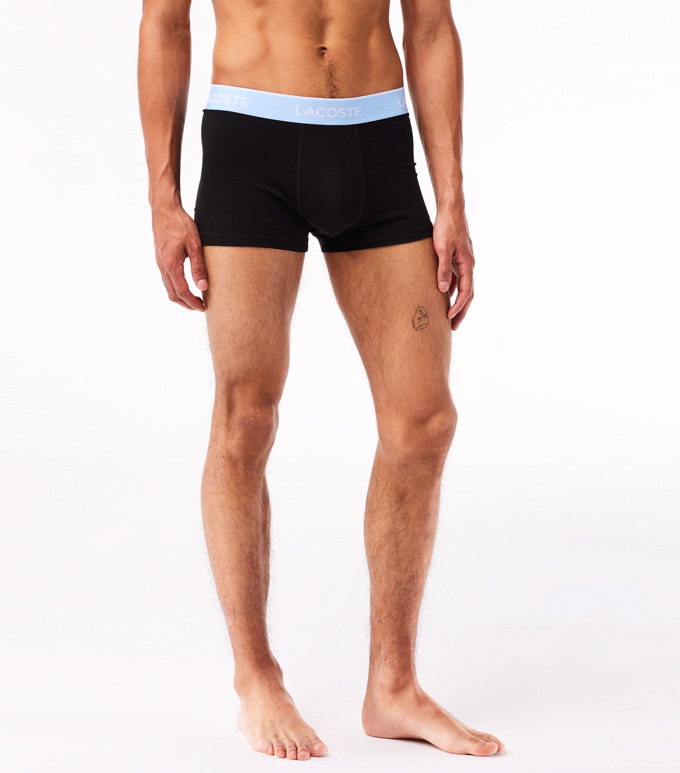 Pack of 3 Navy Casual Boxer Briefs With Contrasting Waistband Black/Marina-Overview-Gra